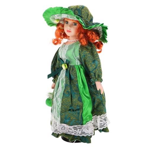 Toddmomy Keramische Viktorianische Miniaturpuppe Handgefertigte Porzellanfigur Dekoratives Retro Haus Romantische Wohnkultur Detailreiche Sammlerfigur für Wohnzimmer und Schlafzimmer von Toddmomy