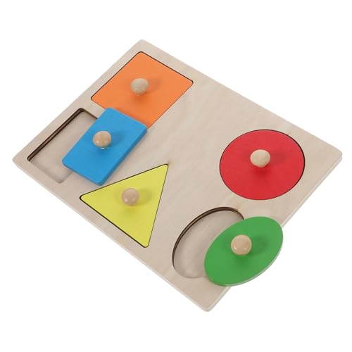 Toddmomy Kindergarten Holzspielzeug Formenerkennungsset mit Glatten Kanten Langlebig und Sturzfest Fördert Kreativität und Logisches Denken Pädagogisches Montessori Lernspielzeug von Toddmomy