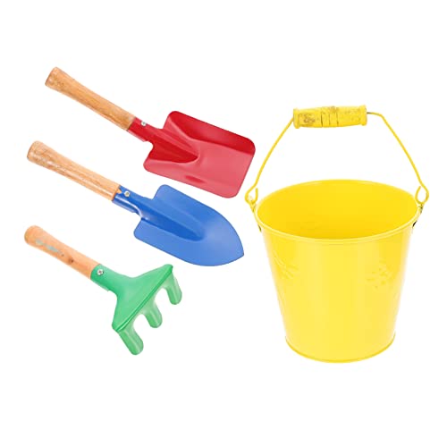 Toddmomy Kindergartengeräte- Set 4- Teiliges Kindersandstrand- Spielzeug Gartengeräte Kleiner Metalleimer Rechen Schaufel Gartenspielzeug für Kinder Toddmomy Kindergartengeräte- Set 4- Teiliges Kindersandstrand- Spielzeug Gartengeräte Kleiner Metalleimer Rechen Schaufel Gartenspielzeug für Kinder von Toddmomy