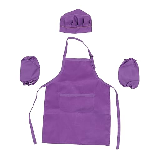 Toddmomy Kinderkochset Für Jahre Schürze Mit Kochmütze Ärmel Zum Backen Für Kreative Geschenkidee Für Partys Und Rollenspiele von Toddmomy