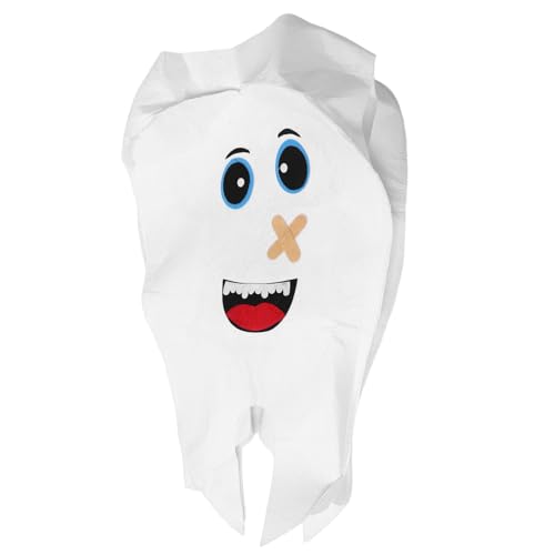 Toddmomy Kinderkostüm Zahn Cosplay Weiß für Jungen und Mädchen Weiches Bequemes Rollenspiel Outfit für Bühne Party Halloween und Fotoshooting Zubehör Toddmomy Kinderkostüm Zahn Cosplay Weiß für Jungen und Mädchen Weiches Bequemes Rollenspiel Outfit für Bühne Party Halloween und Fotoshooting Zubehör von Toddmomy