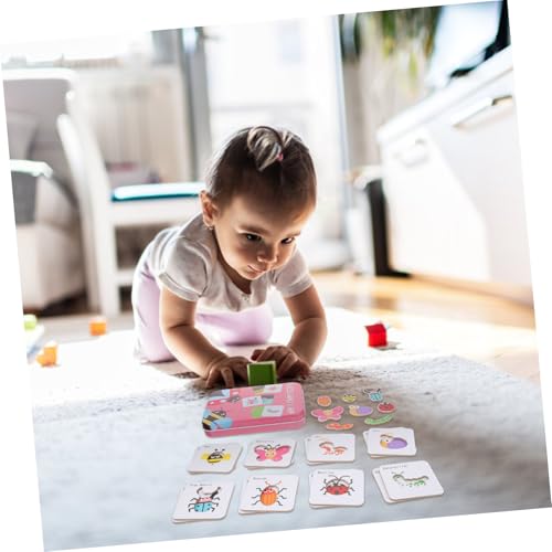 Toddmomy Kinderpuzzle Insekten Lernspielzeug aus Sicherem Material für Vorschulkinder Ab Jahren Interaktives Spiel Farben Worterkennung von Toddmomy
