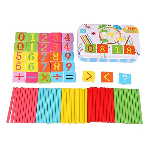Toddmomy Kinderrechner Lernspielzeug für Mathematik Arithmetik Zählstab Puzzle Box Kindergarten und Frühe Bildung Fördert von Toddmomy