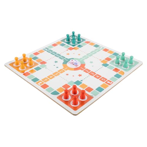 Toddmomy Kinderspiel Holz Schachbrett Fliegendes Schach und Schlangenspiel Buntes Tischspiel für Kindergarten und Zuhause Pädagogisches Lernspielzeug für Fördert Kognitive Entwicklung und von Toddmomy
