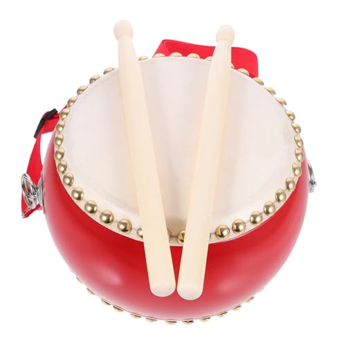 Toddmomy Kindertrommelspielzeug aus Rindsleder Musik mit Sticks und Riemen Fördert Hand Augen Koordination für Leuchtende Farben für Mehr Spaß Toddmomy Kindertrommelspielzeug aus Rindsleder Musik mit Sticks und Riemen Fördert Hand Augen Koordination für Leuchtende Farben für Mehr Spaß von Toddmomy