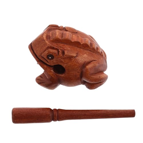 Toddmomy Guiro-schlaginstrument Aus Holz Frosch Handgefertigt Tierform Musikspielzeug Heimdekoration Einzigartige Idee von Toddmomy