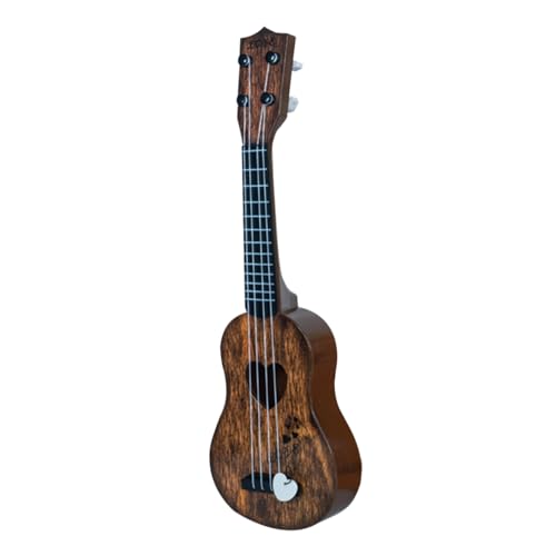 Toddmomy Kleine Ukulele für Spielzeuginstrument aus Hochwertigem Kunststoff Geeignet für Kleinkinder Realistische Simulation Fördert Kreative Musikalität und Kann zur Dekoration von Toddmomy
