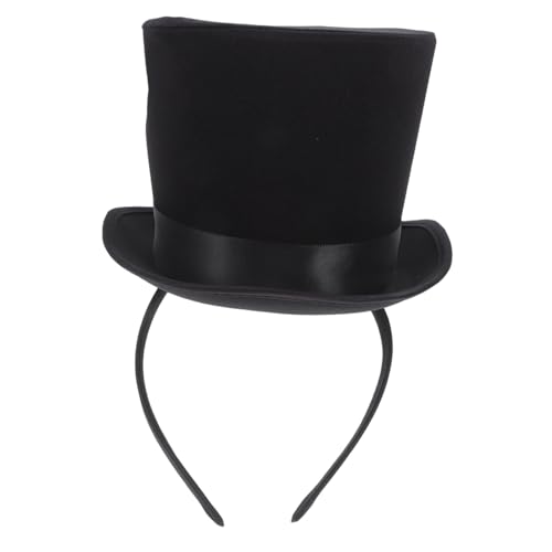 Toddmomy Kleiner Schwarzer für Festlichkeiten Elegante Kopfbedeckung für Karneval Cosplay und Partys für Bühnenkostüme und Fotorequisiten Leicht und Bequem von Toddmomy