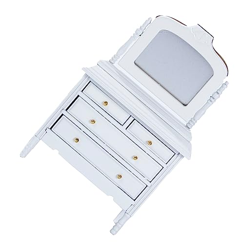 Toddmomy Kleiner Weißer Miniatur Ankleideschrank aus Handgefertigte Mini Hausmöbel Realistische Puppenhaus Dekoration für Schlafzimmer und Ankleideraum Stabiles Modell für DIY und Sammler Toddmomy Kleiner Weißer Miniatur Ankleideschrank aus Handgefertigte Mini Hausmöbel Realistische Puppenhaus Dekoration für Schlafzimmer und Ankleideraum Stabiles Modell für DIY und Sammler von Toddmomy