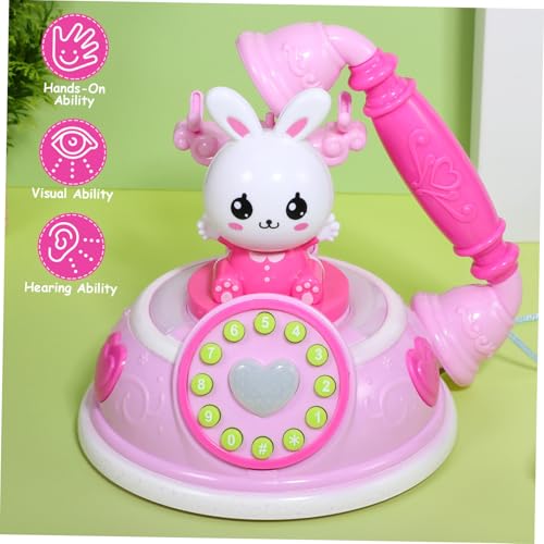 Toddmomy Kleines Spielzeugtelefon aus Sicherem Kunststoff Pädagogisches Rollenspiel für Liebevoll Gestaltetes Retro Telefon in Rosa Fördert Soziale Fähigkeiten und Motorische Entwicklung Toddmomy Kleines Spielzeugtelefon aus Sicherem Kunststoff Pädagogisches Rollenspiel für Liebevoll Gestaltetes Retro Telefon in Rosa Fördert Soziale Fähigkeiten und Motorische Entwicklung von Toddmomy