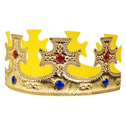 Toddmomy Königliche für Jungen Goldene Tiara für Halloween Geburtstagsfeiern und Kostümpartys Leicht und Bequem Toddmomy Königliche für Jungen Goldene Tiara für Halloween Geburtstagsfeiern und Kostümpartys Leicht und Bequem von Toddmomy