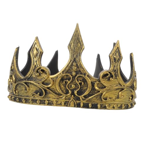 Toddmomy Königskrone Bequem Halloween Party Kostüm Kopfschmuck für Jungen Vielseitige Edle Cosplay Requisite für Festspiele und Rollenspiele von Toddmomy