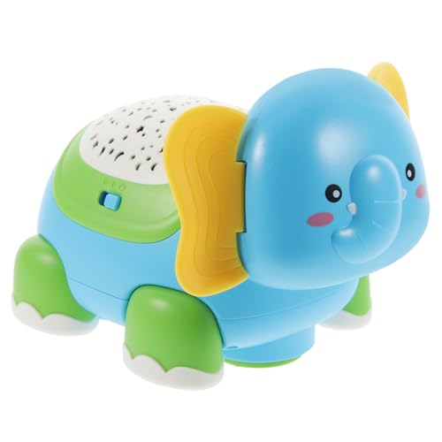 Toddmomy Kognitive Krabbelspielzeug Für Kleinkinder Elektronischer Elefant Mit Licht Und Musik Für Bauchlage Fördert Die Motorischen Fähigkeiten Und Aufmerksamkeitsspiel von Toddmomy