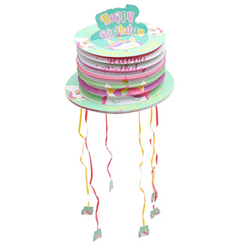 Toddmomy Kreative Einhorn Piñata mit Zugschnur Handgefertigte Deko Kleine Party Laterne für Kindergeburtstag für Junge Mädchen zum Befüllen mit Süßigkeiten von Toddmomy
