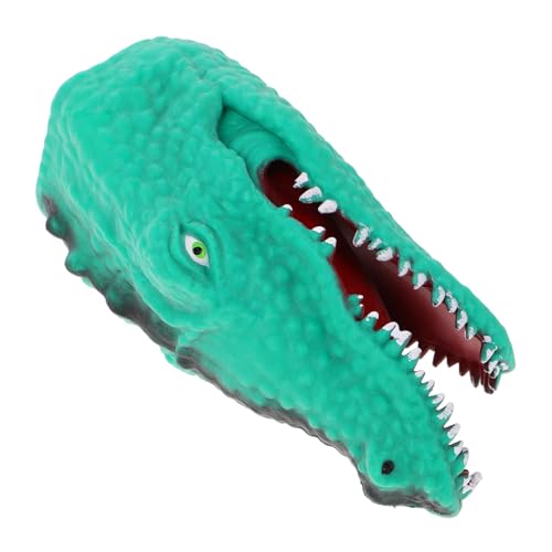 Toddmomy -Krokodil-Handpuppe interaktives Rolle Kinderhandpuppe Alligator für Familie Rollenspiel Puppen tierische Handpuppe Green von Toddmomy