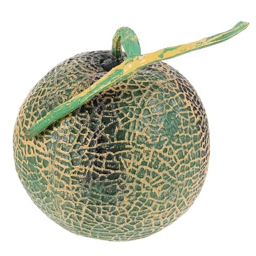 Toddmomy Künstliche Cantaloupe Realistisches Dekorationsobjekt für Zuhause Küche und Partys Lebensechtes Kunstfruchtmodell Grün für Fotografie und Stilvolle Arrangements von Toddmomy