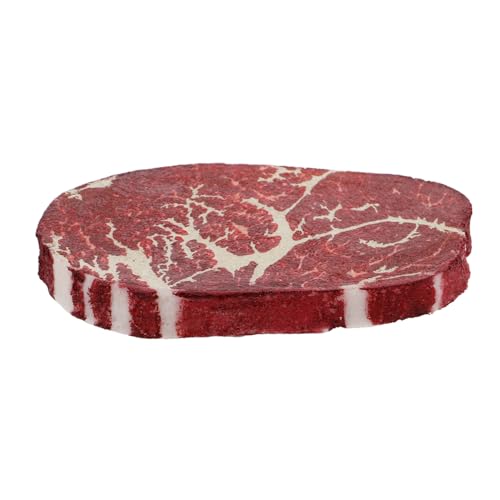Toddmomy Künstliches Steak Modell für Fotografie Lebensechte Nachbildung aus Polymerharz für Party Dekorationen Ausstellungen und Lehrdemonstrationen Exquisites Design Leicht von Toddmomy