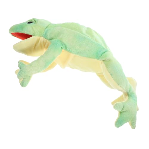 Toddmomy Kuschelige Frosch Handpuppe Plüschspielzeug für Motorikförderung Kreatives Rollenspiel Handpuppen Tierhandpuppen für Jungen und Mädchen zur Frühpädagogik von Toddmomy