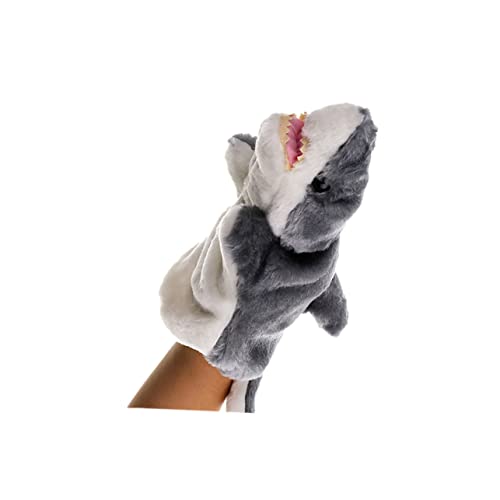 Toddmomy Kuschelige Handpuppe aus Plüsch Graues Tier Handspielzeug für Weiches Stofftier für Rollenspiele und Festtagsfeiern Langlebiges für Mädchen und Jungen von Toddmomy