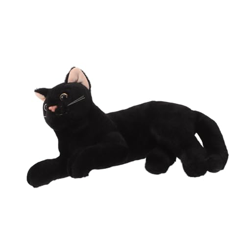 Toddmomy Kuschelige Schwarze Plüschtier Realistisches Katzenspielzeug Für Dekoratives Kissen Süßes Stofftier Für Halloween Toddmomy Kuschelige Schwarze Plüschtier Realistisches Katzenspielzeug Für Dekoratives Kissen Süßes Stofftier Für Halloween von Toddmomy