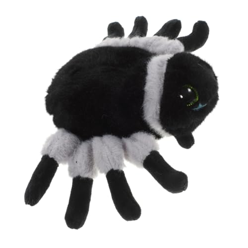 Toddmomy Kuscheliges Kleines Spinnenkuscheltier in Duftgrau Weiches Waschbares Stofftier mit Lustigem Design als Halloween Deko und Niedliches für Zuhause Büro und Kinderzimmer von Toddmomy