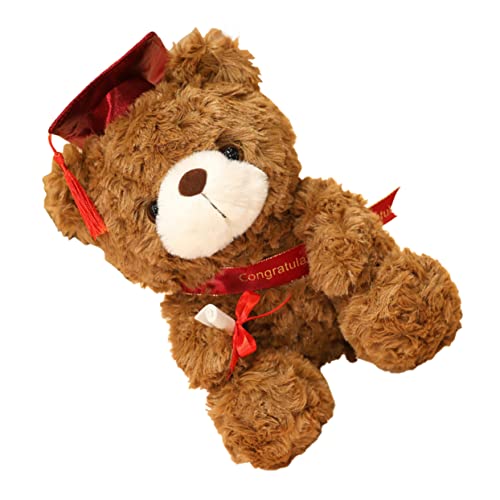 Toddmomy Kuscheltier Abschlussbär mit Doktorhut Plüschspielzeug für Graduierung Süßes zur Dekoration Begleiter Toddmomy Kuscheltier Abschlussbär mit Doktorhut Plüschspielzeug für Graduierung Süßes zur Dekoration Begleiter von Toddmomy
