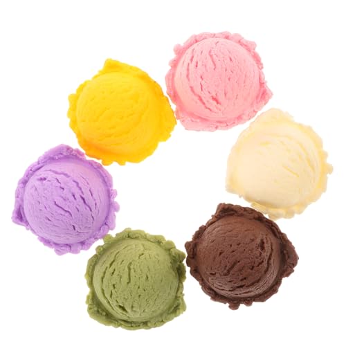 Toddmomy Künstliche Eistüte Modell aus Kunststoff Gefälschte Eiskugeln für Dekoration Vielseitige Fotorequisite Spielzeug Desserts für Küche und Eisdielen von Toddmomy