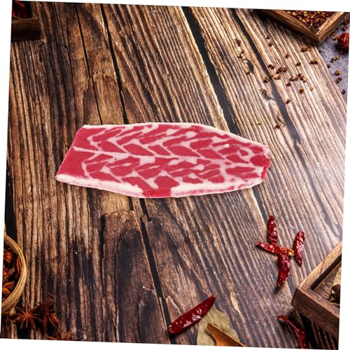 Toddmomy Lebensechtes Rindfleisch Modell aus Realistische Fake Meat Prop Dekoratives Küchen Dekoobjekt für Restaurant Hotel Home Display Langlebig und Farbintensiv von Toddmomy