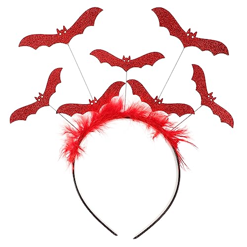 Toddmomy Leichtes Halloween Fledermaus Stirnband Cosplay Kopfschmuck für Kostümparty Bequem Tragbar Dekoratives Haarband für Halloween Fasching Geburtstagsfeier Geschenkidee für Freunde von Toddmomy