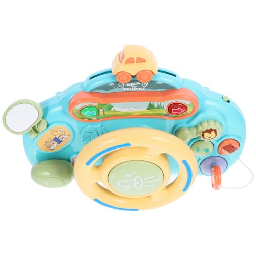 Toddmomy Lenkradspielzeug für Frühe Bildung Interaktives Musikspielzeug mit Rotation für Ab Jahr Fördert Kognitive Fähigkeiten und Hand Auge Koordination von Toddmomy