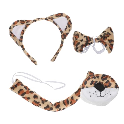 Toddmomy Leoparden Kostüm Set Kuscheliges Leoparden Stirnband Ohren Fliege Set für Jungen Mädchen Halloween Karneval Tierkostüm Zubehör Toddmomy Leoparden Kostüm Set Kuscheliges Leoparden Stirnband Ohren Fliege Set für Jungen Mädchen Halloween Karneval Tierkostüm Zubehör von Toddmomy