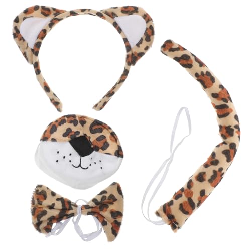 Toddmomy Leoparden Kostüm Set für Weiches Stirnband mit Ohren Abnehmbarer und Nasenprop Bequemes Tier Cosplay Zubehör für Halloween Mottopartys und Rollenspiele Toddmomy Leoparden Kostüm Set für Weiches Stirnband mit Ohren Abnehmbarer und Nasenprop Bequemes Tier Cosplay Zubehör für Halloween Mottopartys und Rollenspiele von Toddmomy