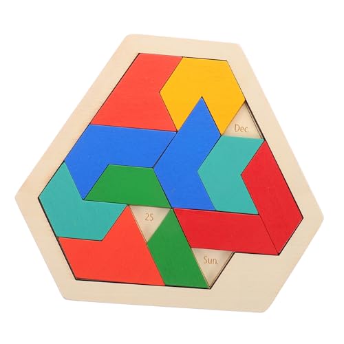 Toddmomy Lernpuzzle Für Kleinkindspielzeug Geometrische Puzzles Für Formpuzzle Stammpuzzle Denksportspiele Puzzlespiele Vorschulspielzeug Blockpuzzle Iq Spiele Aus Holz von Toddmomy