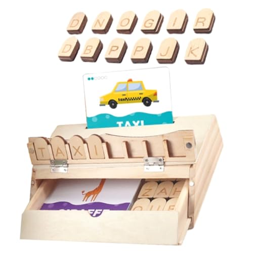 Toddmomy Lernspielzeug Buchstaben Puzzle aus Pädagogisches Rechtschreibspiel für Vorschulkinder Fördert Gedächtnis Augen Hand Koordination und Spielerisches Lernen Teiliges von Toddmomy