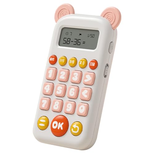Toddmomy Lernspielzeug Mathe Trainingsgerät Rechenübungen mit Addition Subtraktion Multiplikation Division Fördert Hand Auge Koordination Robustes Sprachaktiviertes für Mädchen Jahre von Toddmomy