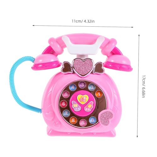 Toddmomy Lernspielzeug Musik Telefon Rollenspiel Spieltelefon für Kleinkinder mit Realistischem Design zur und Kognitionsentwicklung Geeignet für Kindergarten und Zuhause von Toddmomy