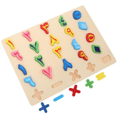 Toddmomy Lernspielzeug aus Holz für Arabische Zahlen Puzzle für Vorschule Fördert Gedächtnis und Sicher und Glatt für Kleinkinder von Toddmomy