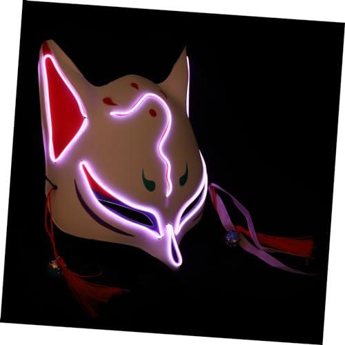 Toddmomy Leuchtende Halloween Fuchsmasken mit LED Gruseliges Partyzubehör für Karneval Theater und Cosplay Unisex Verkleidung für Fasching und Kostümpartys von Toddmomy