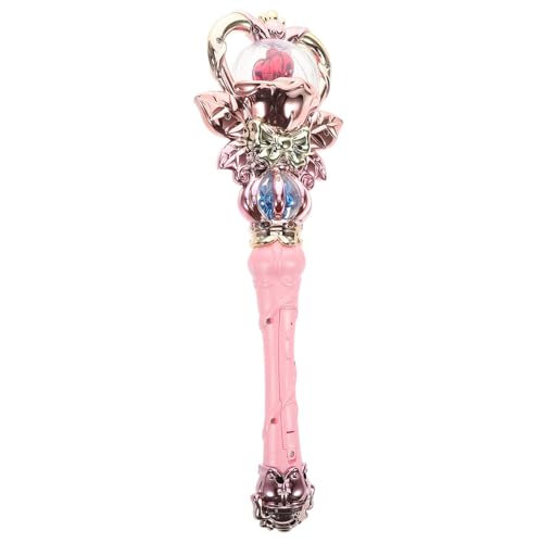 Toddmomy Leuchtender Prinzessin Zauberstab für Mädchen mit Licht und Musik Glitzernder Feenstab aus Kindersicherem Material für Kindergeburtstag und Valentinstag von Toddmomy