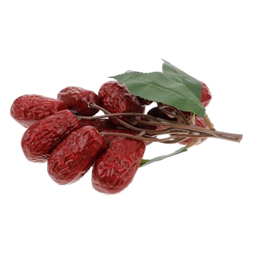 Toddmomy Lifelike Künstliche Jujube Deko Teiliges Rotes Dattelmodell für Wohn und Büroornamente Film Requisiten und Bastelzwecke Realistische Gefälschte Nussmodelle Toddmomy Lifelike Künstliche Jujube Deko Teiliges Rotes Dattelmodell für Wohn und Büroornamente Film Requisiten und Bastelzwecke Realistische Gefälschte Nussmodelle von Toddmomy