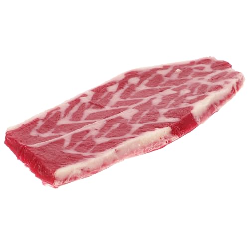 Toddmomy Lifelike Rindfleisch Modell Dekor Realistische Fleischattrappe aus Langlebigem Leichte Tischdekoration für Restaurant und Fotografie Toddmomy Lifelike Rindfleisch Modell Dekor Realistische Fleischattrappe aus Langlebigem Leichte Tischdekoration für Restaurant und Fotografie von Toddmomy