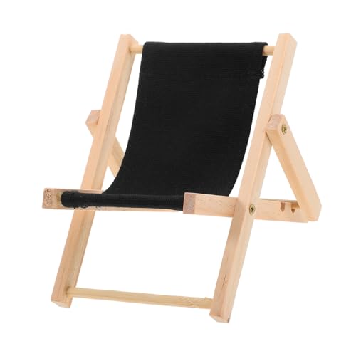 Toddmomy Loungesessel Aus Holz Klappbarer Strandstuhl Puppenhaus Möbel Faltbarer Liegestuhl Für Miniaturen Zubehör Für Kreative Landschaften Und DIY Projekte von Toddmomy