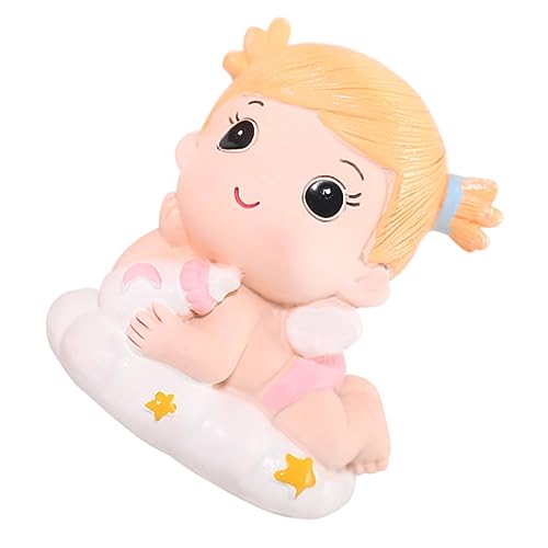 Toddmomy Lovely Girl Geburtstagstorte Dekoration Niedlicher Resin Cake Topper für Kindergeburtstag Kreative Tisch und Raumdekoration Umweltfreundliches Material für Feiern von Toddmomy