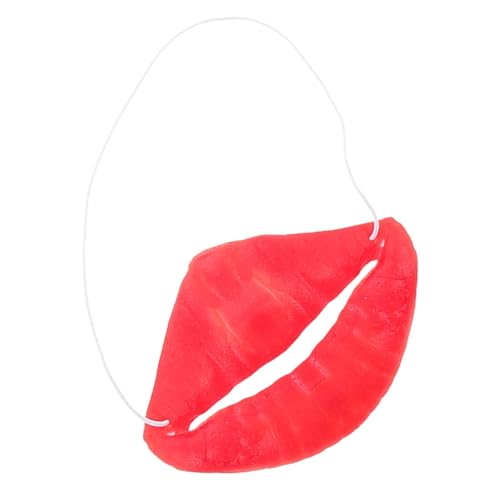 Toddmomy Lustige Mundspielzeug Halloween-Wurst-Mund- Streichspielzeug Kniffliger Streich Streich-Gadgets Halloween-Fake-Lippen Lustige Halloween-Requisiten Streichornament Emulsion Rot von Toddmomy