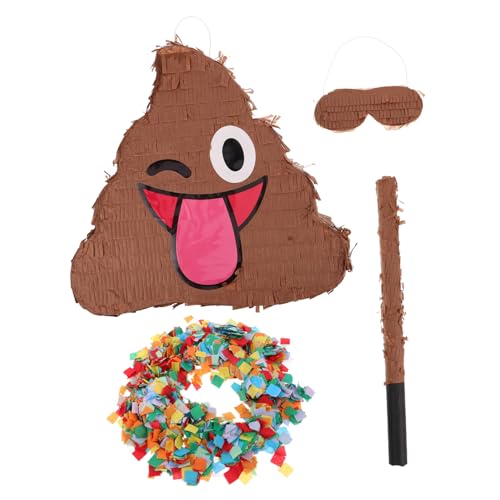 Toddmomy Lustige Poop Piñata für Erwachsene mit Augenbinde und Konfetti Witziges Partyspiel für Geburtstage Vielseitige Hängedeko für Drinnen und Draußen Zufällige Farbe Toddmomy Lustige Poop Piñata für Erwachsene mit Augenbinde und Konfetti Witziges Partyspiel für Geburtstage Vielseitige Hängedeko für Drinnen und Draußen Zufällige Farbe von Toddmomy