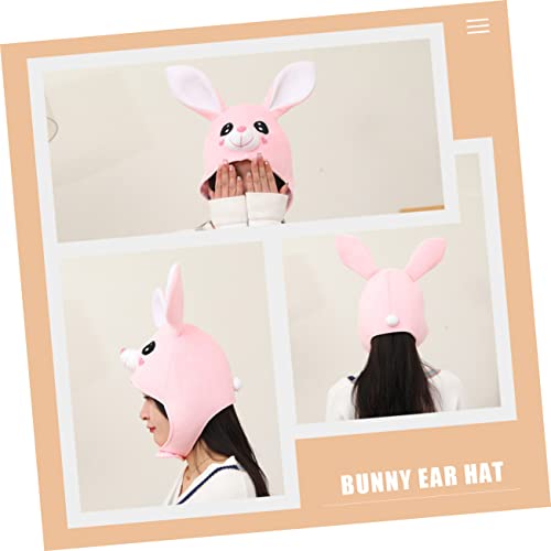 Toddmomy Lustiger Hasenohren Hut für Erwachsene und Jugendliche Rosa Bunny Mütze mit Langen Ohren und Niedliches Cosplay für Osterfeiern Fotorequisiten für Unvergessliche von Toddmomy