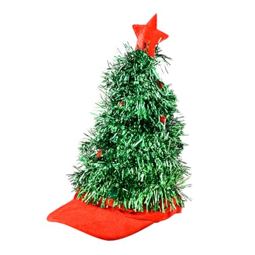 Toddmomy Lustiger Weihnachtsbaum Hut aus Atmungsaktivem Vliesstoff Weihnachtliche Party Mütze für Erwachsene als Kostüm Accessoire und Dekoration für Weihnachten Geburtstag und Fotospaß von Toddmomy