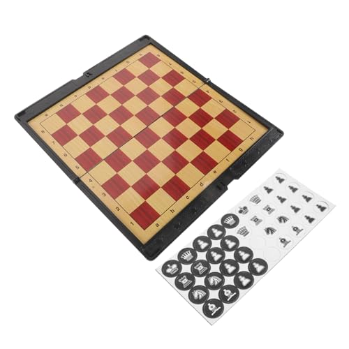 Toddmomy Magnetisches Faltbares Reiseschachspiel Material Rutschfestes Schachbrett Tragbar für Erwachsene Familie Party Spiel Zubehör Toddmomy Magnetisches Faltbares Reiseschachspiel Material Rutschfestes Schachbrett Tragbar für Erwachsene Familie Party Spiel Zubehör von Toddmomy