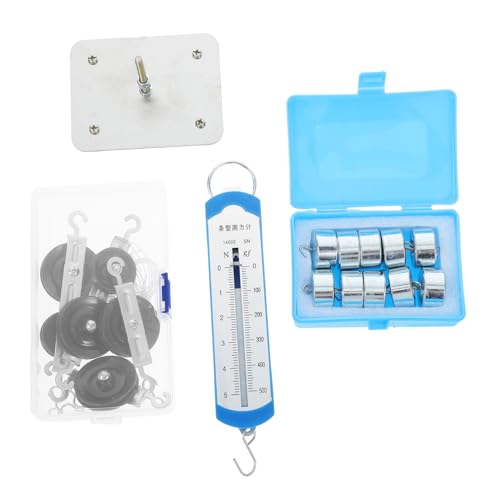 Toddmomy Magnetisches Zug Pulley Set mit Metallbasis und Haken Gewichten Kraftmesser Tragbares Stem Physik Kit für Mechanik Experimente Sekundarstufe Effizientes Magnetwechsel System Toddmomy Magnetisches Zug Pulley Set mit Metallbasis und Haken Gewichten Kraftmesser Tragbares Stem Physik Kit für Mechanik Experimente Sekundarstufe Effizientes Magnetwechsel System von Toddmomy