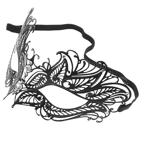 Toddmomy Maske für Damen aus Metall und Spitze Halbe Gesichtsmaske für Karneval Halloween Kostümparty und Cosplay Leicht und Verstellbar für Festliche Anlässe Toddmomy Maske für Damen aus Metall und Spitze Halbe Gesichtsmaske für Karneval Halloween Kostümparty und Cosplay Leicht und Verstellbar für Festliche Anlässe von Toddmomy